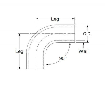 Aluminium-Rohrverbinder "90° Bogen"