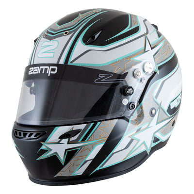 Zamp Integralhelm ZR-72 "Schwarz/Grau/Blau"