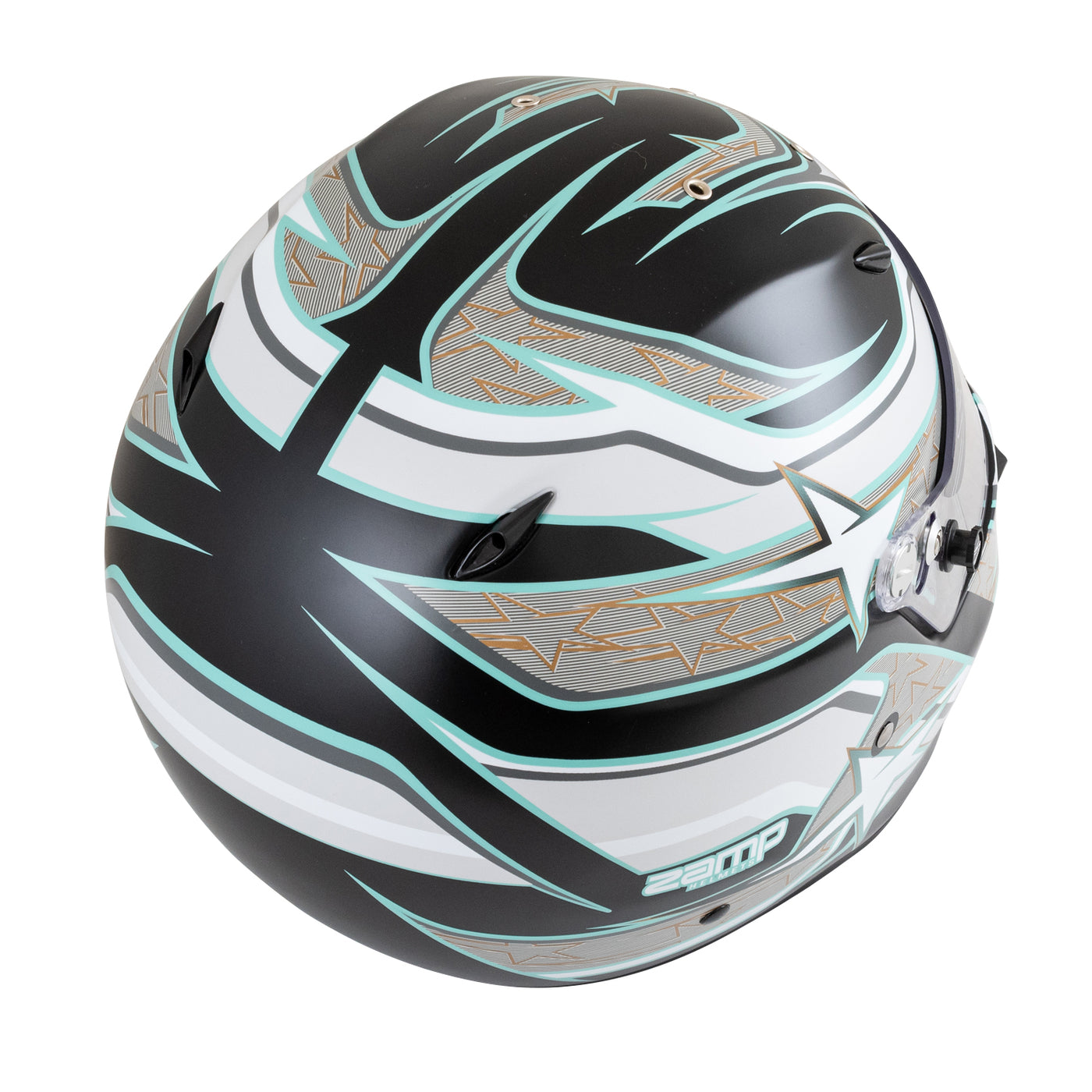 Zamp Integralhelm ZR-72 "Schwarz/Grau/Blau"