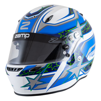 Zamp Integralhelm ZR-72 "Weiß/Blau"