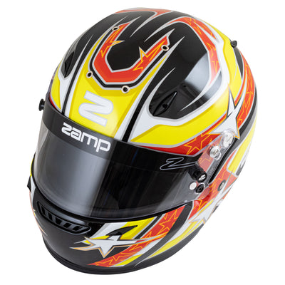 Zamp Integralhelm ZR-72 "Schwarz/Rot/Orange"