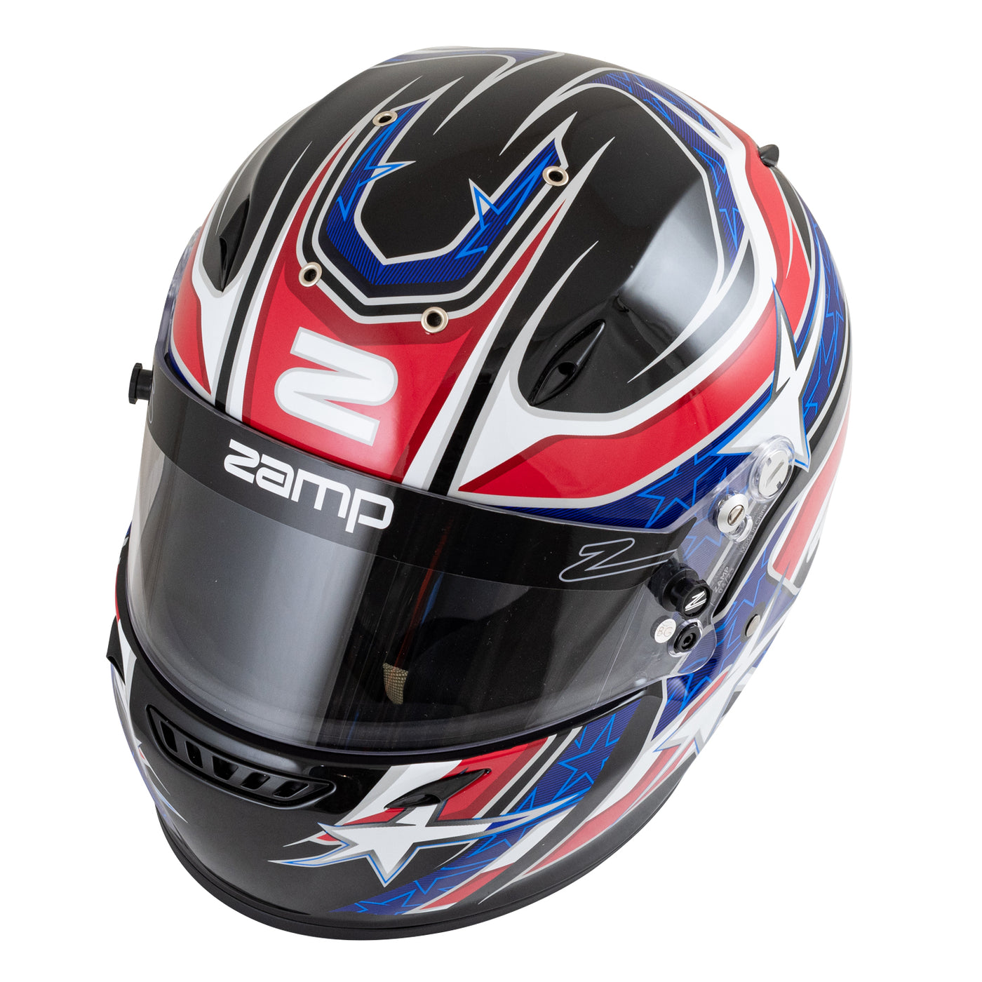 Zamp Integralhelm ZR-72 "Schwarz/Rot/Blau"