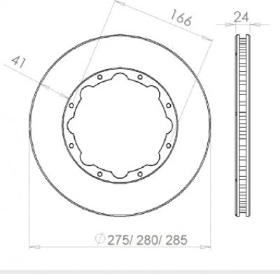 Friction ring 275 mm