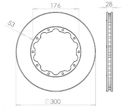 Friction ring 300 mm