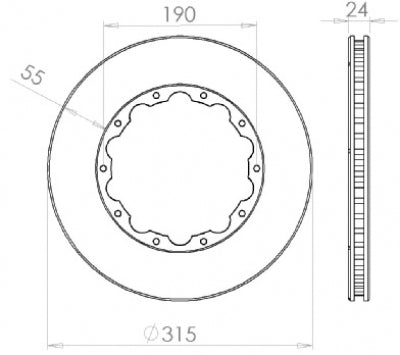 Friction ring 315 mm