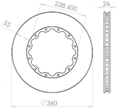 Friction ring 360 mm