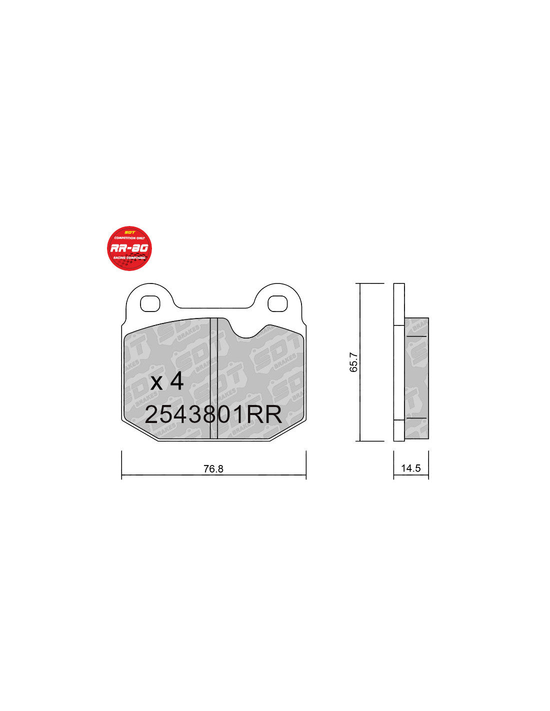 SDT RR-80 Racing Bremsbelag