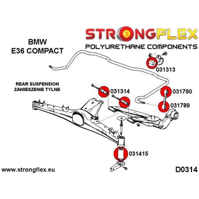 PU Buchse - Hinterachslager BMW E36